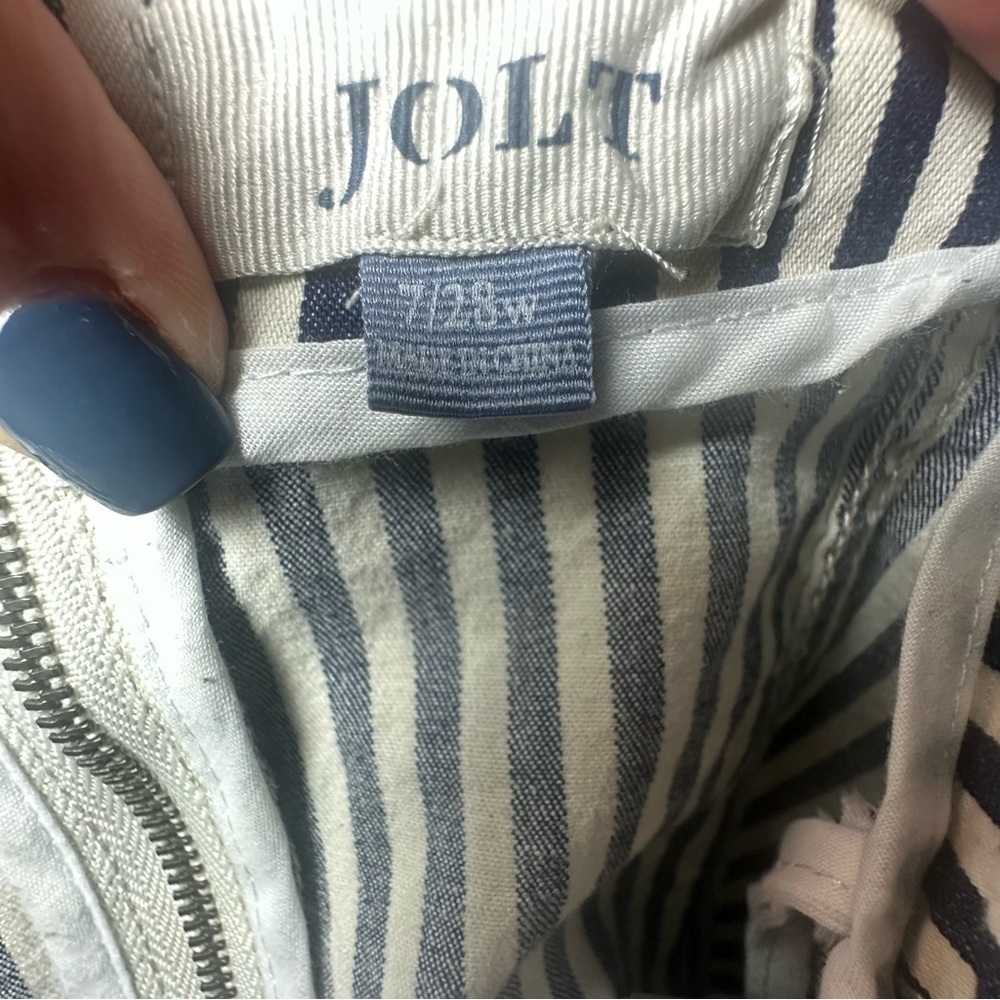 Jolt Indigo Stripe Denim Mini Skirt Casual Summer Size 7/28 Y2K - Picture 4 of 7